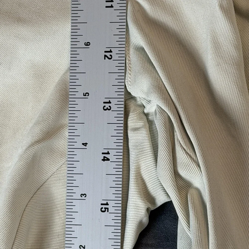 Tommy Bahama Dress Pants Mens 38x29 White 100% Silk Relax Pleated Straight Leg